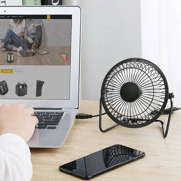 360 Degree Tilt Adjustable Usb Portable Mini Desk Fan Portable Fans