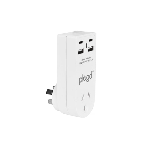 2 Usb A And C Wall Charger With Surge Protection Power Strips & Surge Protectors
