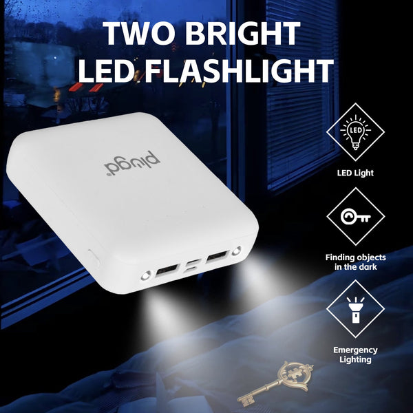 5000Mah Fast Charge Power Bank With 4 Built In Cables And Led Lights Chargers & Cradles