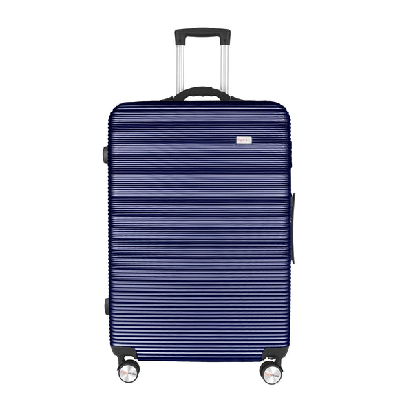 28" Digital Weighing Scale And Usb Charging Port Lightweight Luggage Suitcase Blue Suitcases