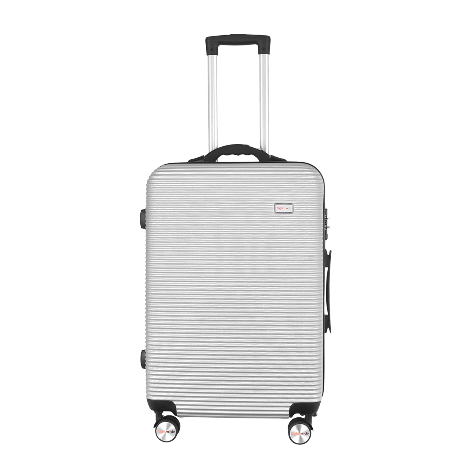 24" Digital Weighing Scale And Usb Charging Port Lightweight Luggage Suitcase Silver Suitcases