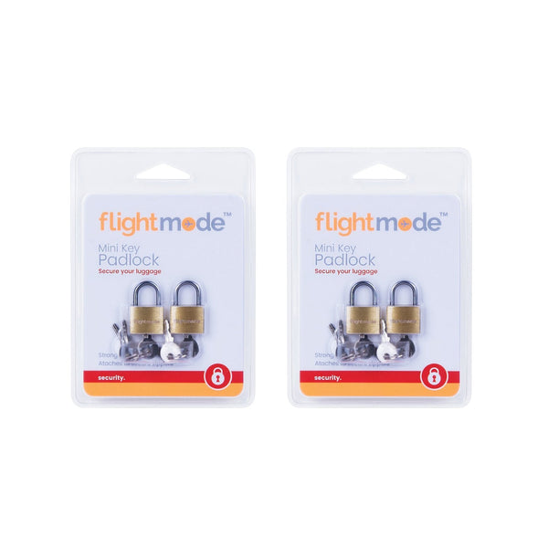 Flightmode Brass Padlock 2 Pack Padlocks