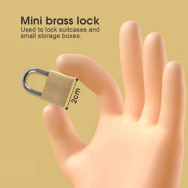 Flightmode Brass Padlock 2 Pack Padlocks