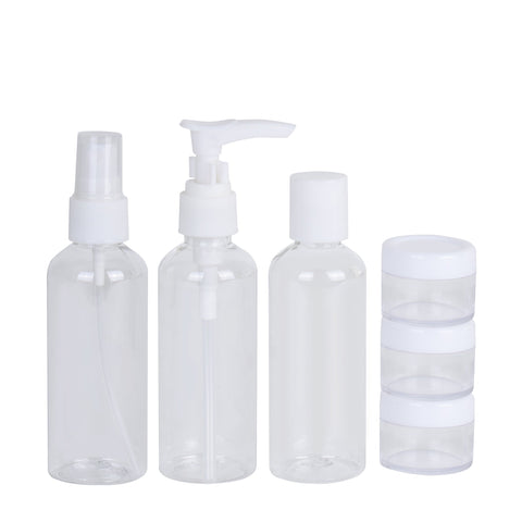 6 Pcs Travel Bottle Set With Pvc Storage Bag Travel Bottles & Containers