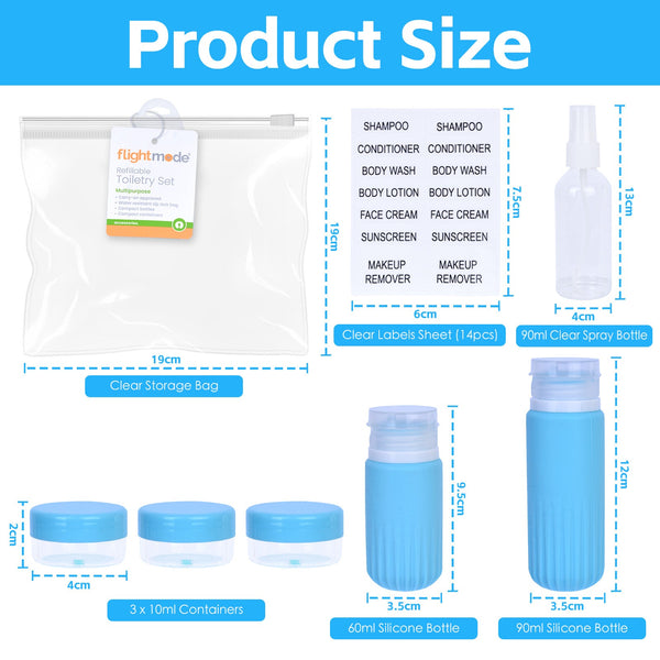 8 Pcs Travel Bottles Set For Toiletries Travel Bottles & Containers