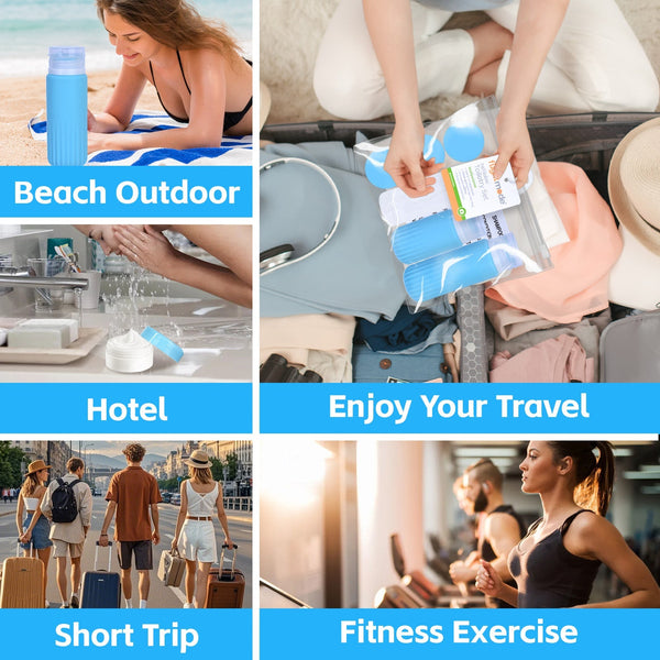 8 Pcs Travel Bottles Set For Toiletries Travel Bottles & Containers