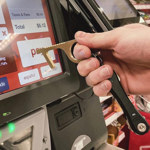 4 X Clean Germ Free Hygiene Hand Antimicrobial Metal Key Multi Tools