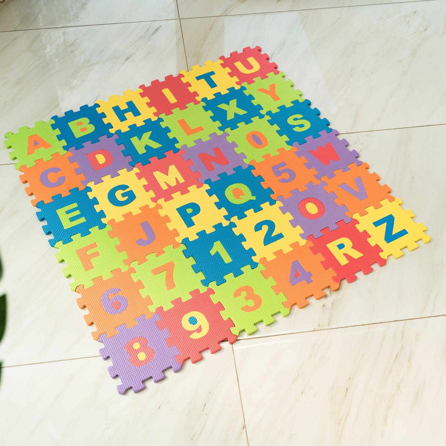 Kids Eva Mini Alphabet And Numbers 36 Pack Playmats & Jigsaw Mats