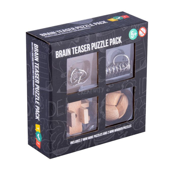 Brain Storm Mini Teaser Puzzle 4 Pack Puzzles
