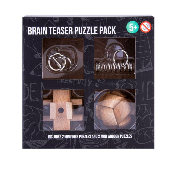 Brain Storm Mini Teaser Puzzle 4 Pack Puzzles