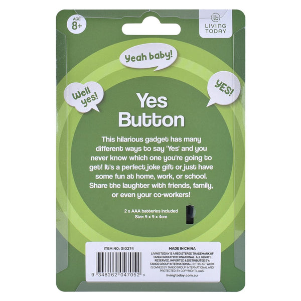 Living Today Yes Button Party Gags & Tricks