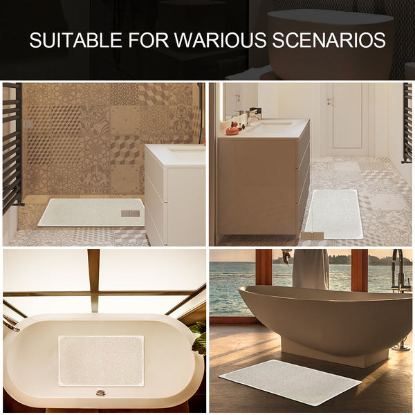 Non Slip Loofah Shower Bathtub Mat Bathroom Safe Extra Large 75 X 44 Cm Bath Mats Rugs & Toilet Covers