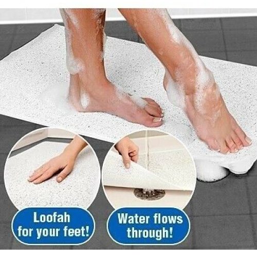 Non Slip Loofah Shower Bathtub Mat Bathroom Safe Extra Large 75 X 44 Cm Bath Mats Rugs & Toilet Covers