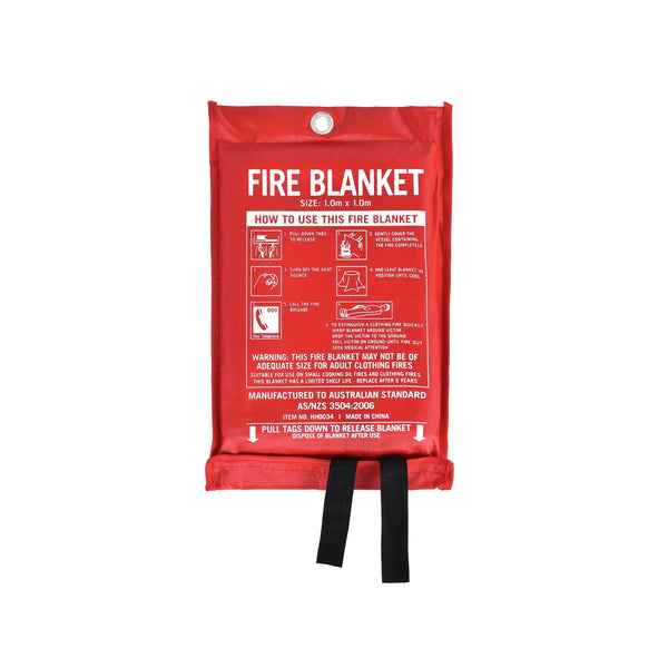 Fibreglass Fire Extinguishing Blanket For Home Car Boat Caravan Safety 1M X Other Emergency Equipment