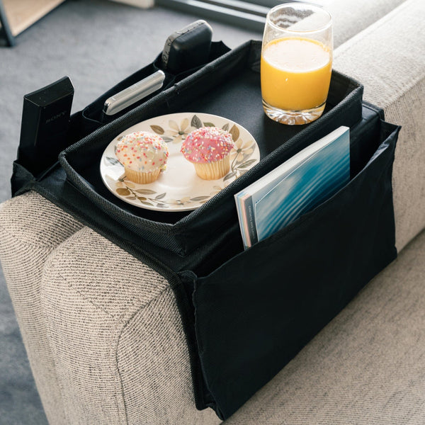 Sofa Armrest Fabric Organiser Side Pouch Storage Bag Damp Proof Double Sided Storage Bags