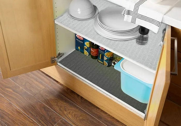 Kitchen Placemat Drawer Liner Cabinet Mat Non Slip Eva Plastic Grip Waterproof 30X150cm 200Gsm Drawer Liners