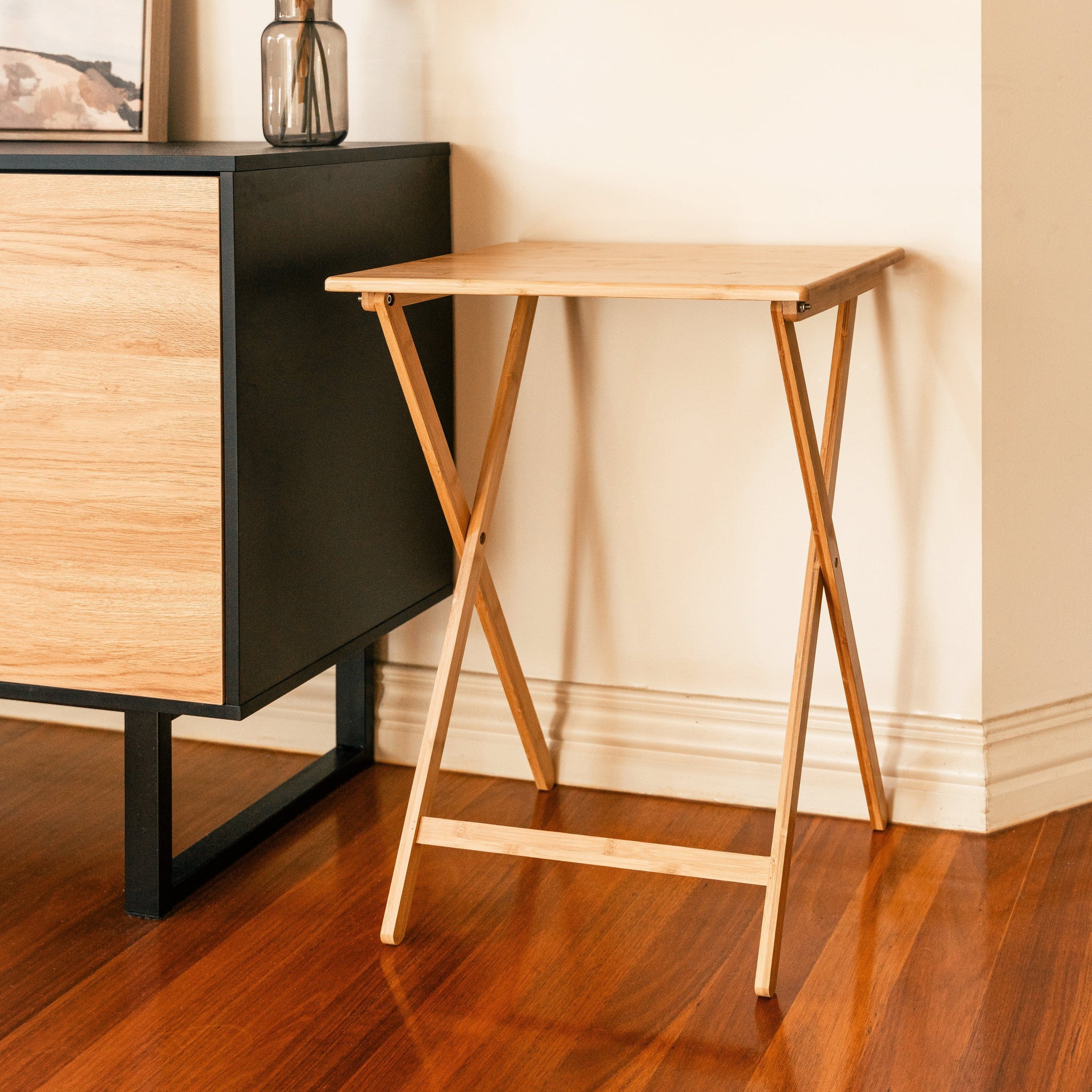 Bamboo Folding Laptop Tray & Snack Table Tables