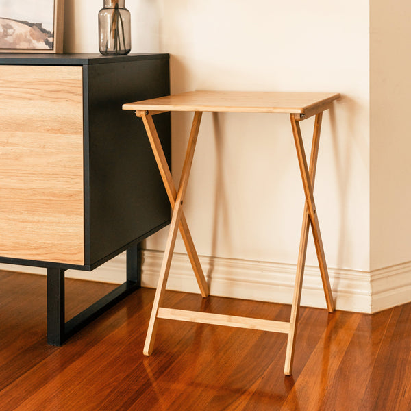 Bamboo Folding Laptop Tray & Snack Table Tables