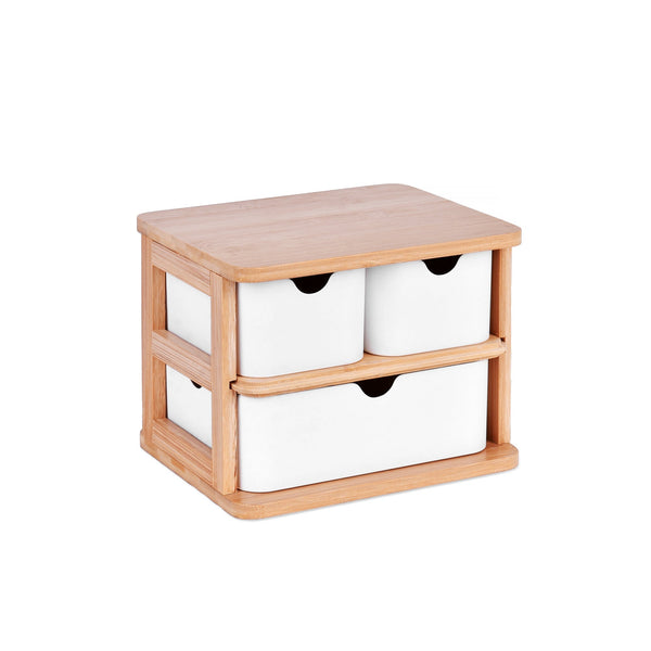 Bamboo Fibre Storage Drawer Set Drawer Organisers