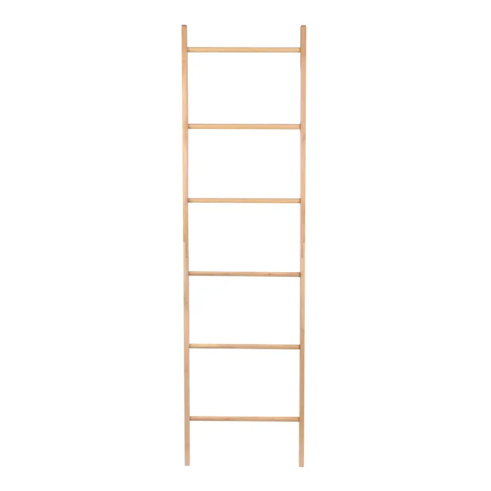 180Cm 6 Steps Bamboo Towel Ladder Towel Racks