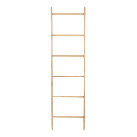 180Cm 6 Steps Bamboo Towel Ladder Towel Racks