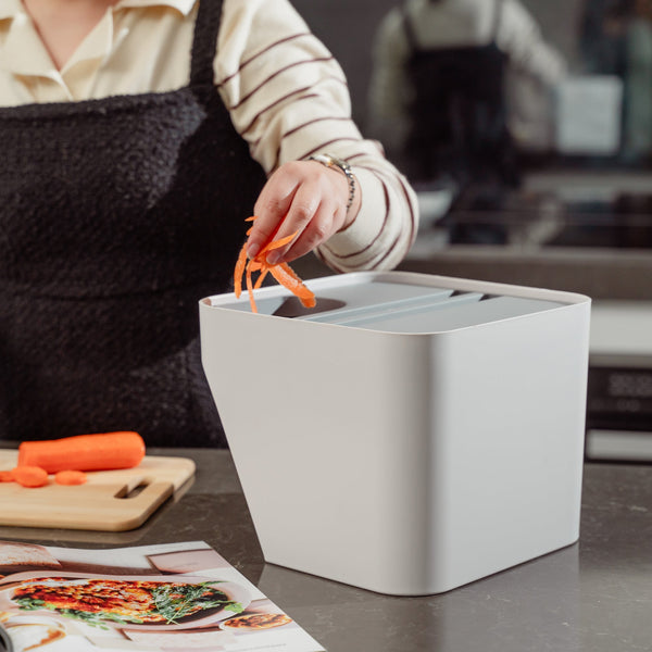 12L Stackable Plastic Kitchen Trash Bin Household Classification Storage Box Rubbish Bins