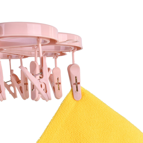 Living Today Collapsible 16 Pegs Airer Pink Clothes Airers