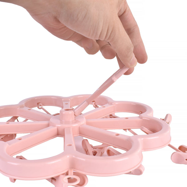 Living Today Collapsible 16 Pegs Airer Pink Clothes Airers
