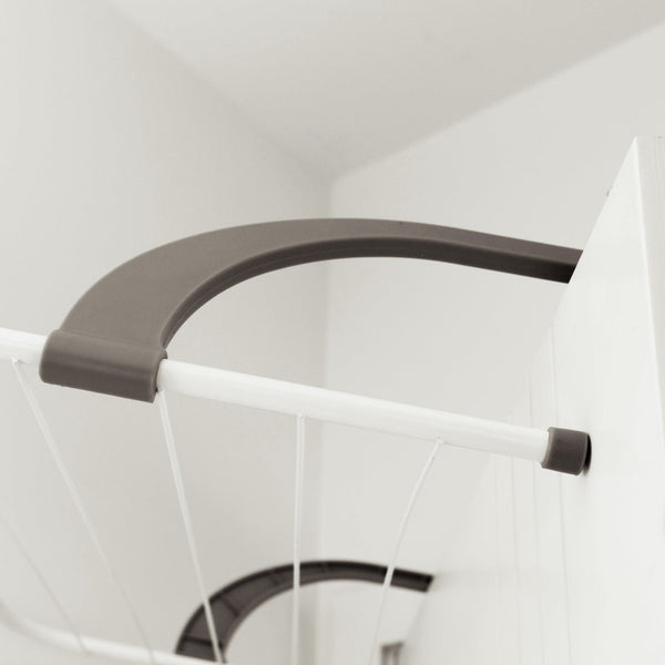 Over Door Clothes Airer 5 Rail Folding Multi Laundry Drying Hanger Coat Portable Dryer Clothes Airers