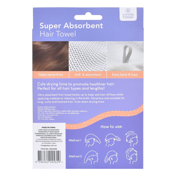 Super Absorbent Hair Towel Towels & Washcloths