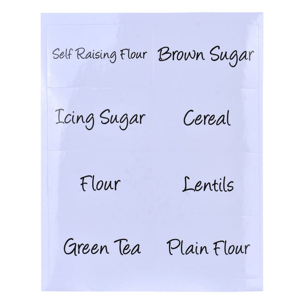 Cook Easy 40Pc Pantry Label Stickers Kitchen Labels
