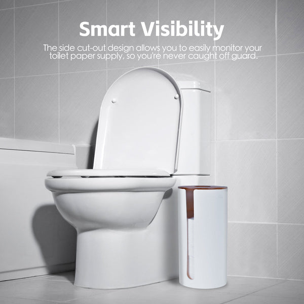 Bamboo Lid Toilet Roll Storage Holder Toilet Paper Holders & Storage