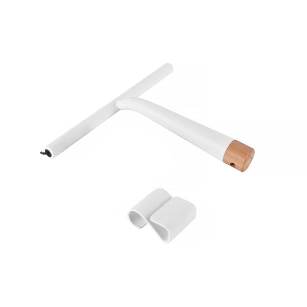 Bamboo Base Shower Squeegee With Holder Squeegees & Window Cleaning