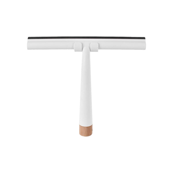 Bamboo Base Shower Squeegee With Holder Squeegees & Window Cleaning