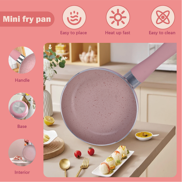 12Cm Mini Non Stick Aluminium Frying Pan Round Egg Pan Frying & Grill Pans