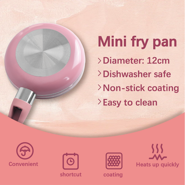 12Cm Mini Non Stick Aluminium Frying Pan Round Egg Pan Frying & Grill Pans