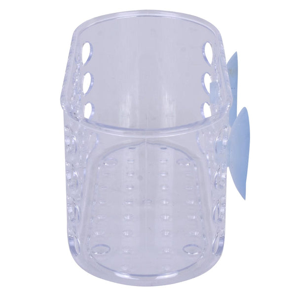 Small Shower Basket Soap Holder Kitchen Organizer With Suction Cups Bath Caddies & Trays