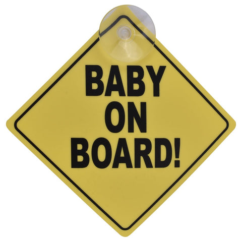 2 Pcs Baby On Board Car Safety Sign 13X13cm Decals & Stickers