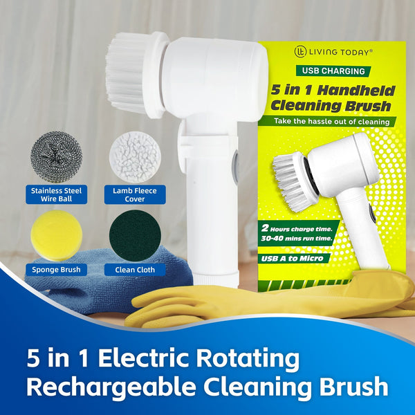 5 In 1 Electric Cleaning Brush Cleaning Brushes