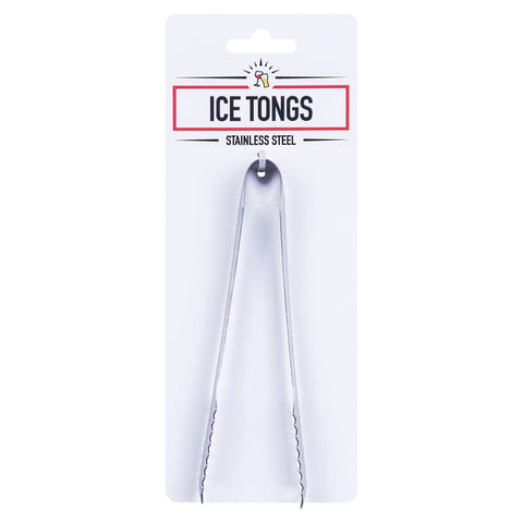 Stainless Steel Ice Cube Tongs Anti Slippery Clamp With Serrations And Long Jaws Cooking Utensils