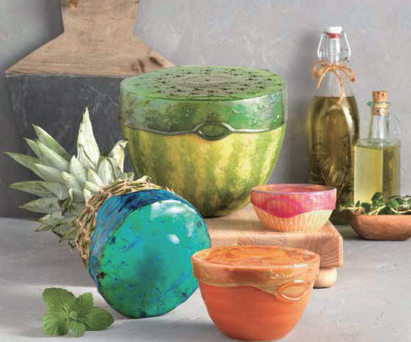 Silicone Reusable Bubbly Stretch Lids 4 Pk Food Covers