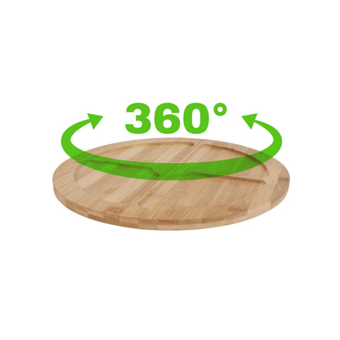 Bamboo Lazy Susan Turntable Icing Turntables