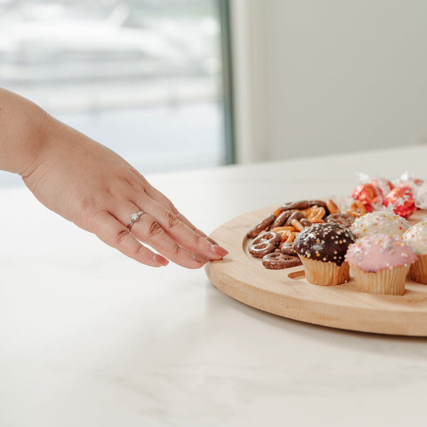 Bamboo Lazy Susan Turntable Icing Turntables