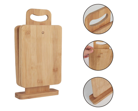 4 Piece Chopping Block Set With Display Choppers