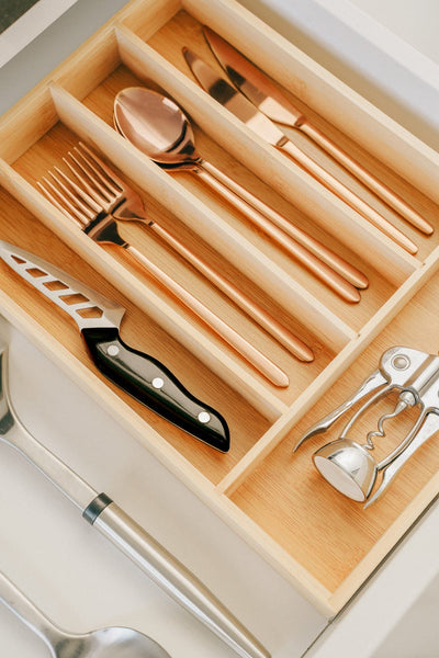Bamboo Cutlery Tray Cutlery Storage