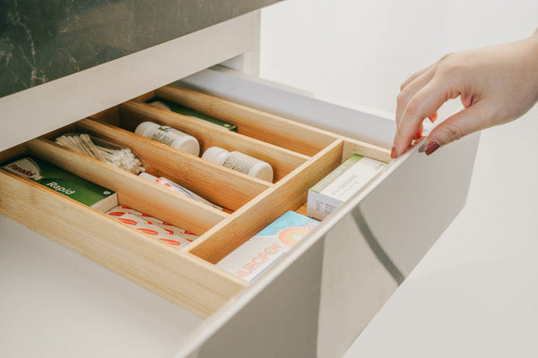 Bamboo Cutlery Tray Cutlery Storage