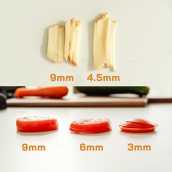 3 In 1 Mandolin Slicer Stainless Steel Blade Bowl Fit Peelers & Slicers