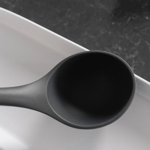 Beechwood & Silicone Ladle Charcoal Cooking Utensils