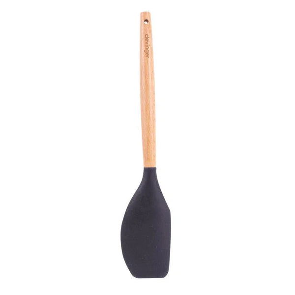 Beechwood & Silicone Spatula Charcoal Cooking Utensils