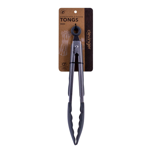 Stainless Steel & Silicone Tongs Charcoal Cooking Utensils